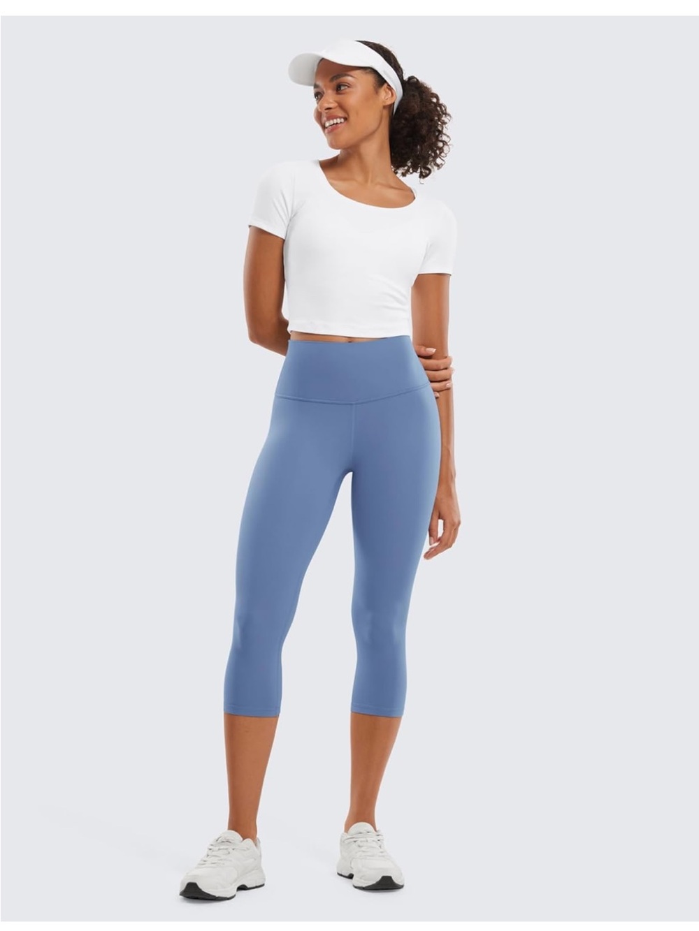 Two Pair Bundle CRZ YOGA High-Waist Capri Leggings NWOT